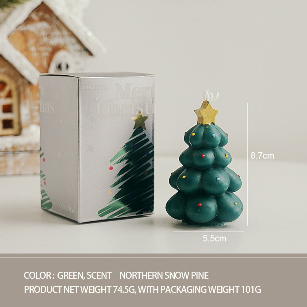 Christmas tree scented candle