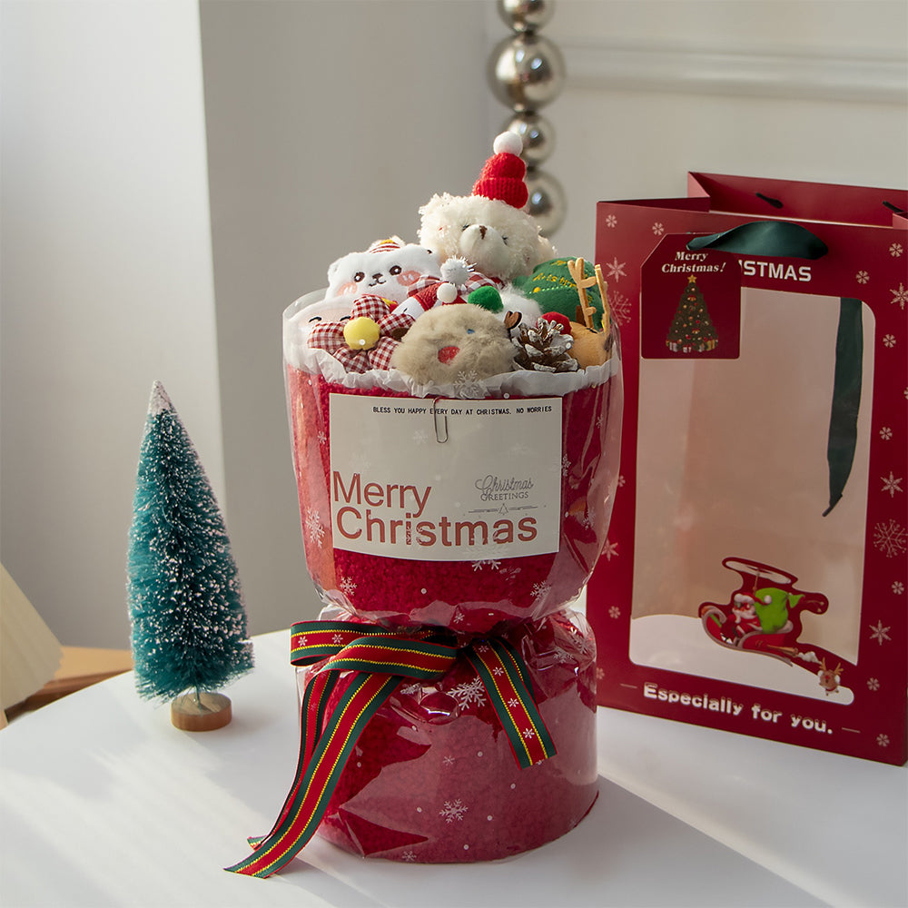 19.9$【Santa Bear doll】Christmas bouquet