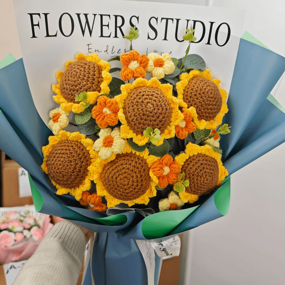 Handmade Crocheted flower Bouquet