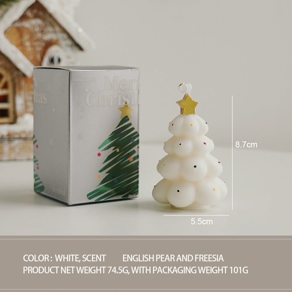 Christmas tree scented candle