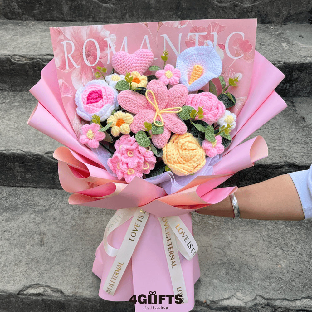 Handmade Crocheted flower Bouquet【39.98$】