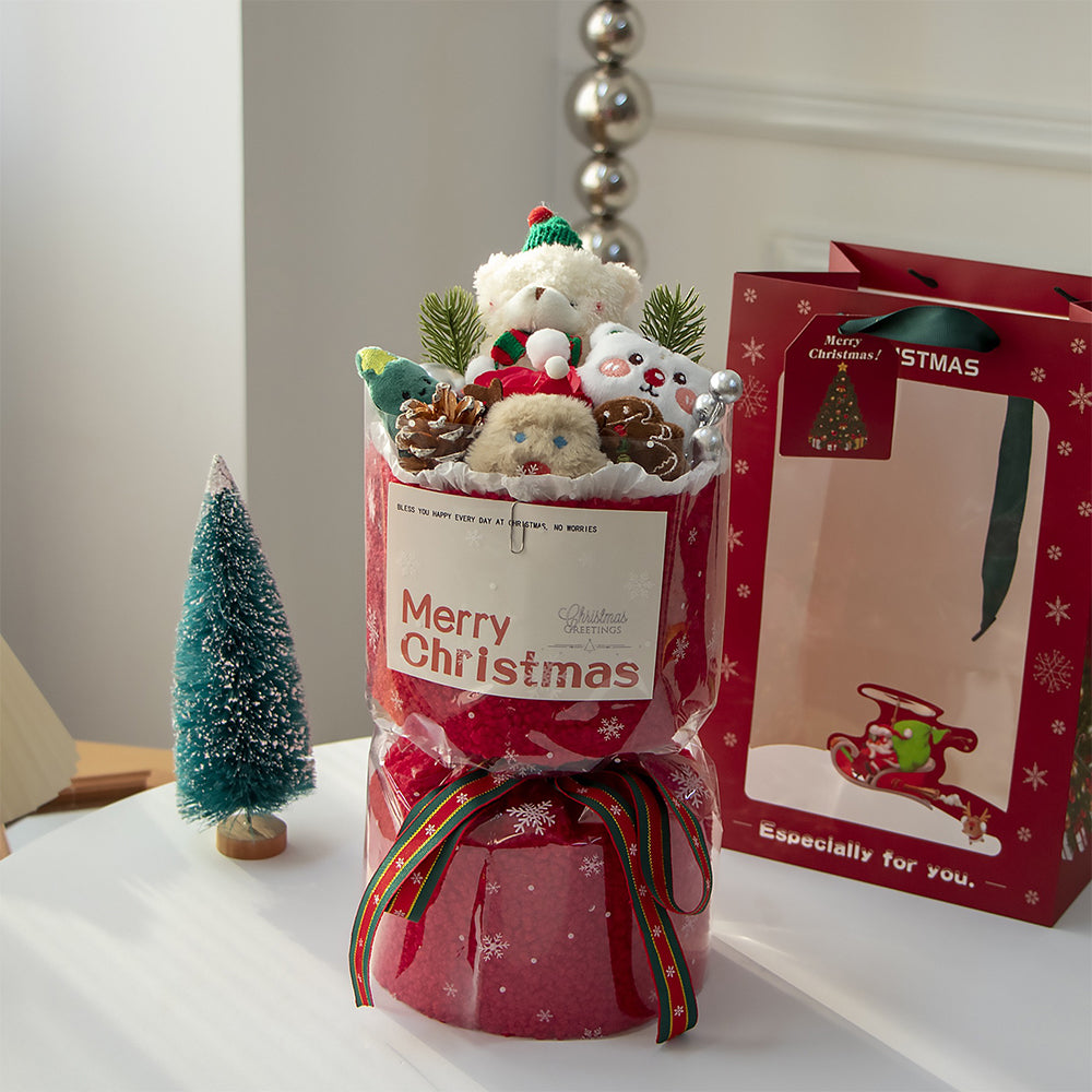19.9$【Santa Bear doll】Christmas bouquet