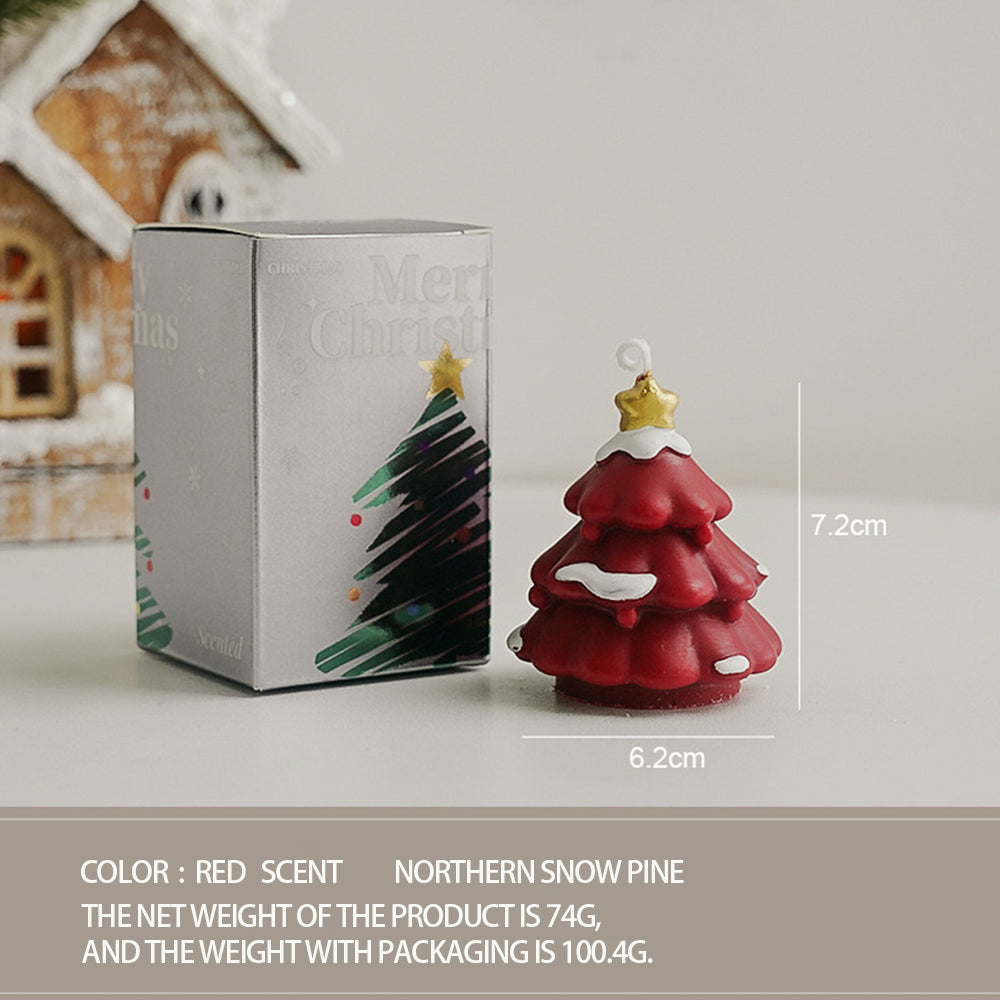 Christmas tree scented candle