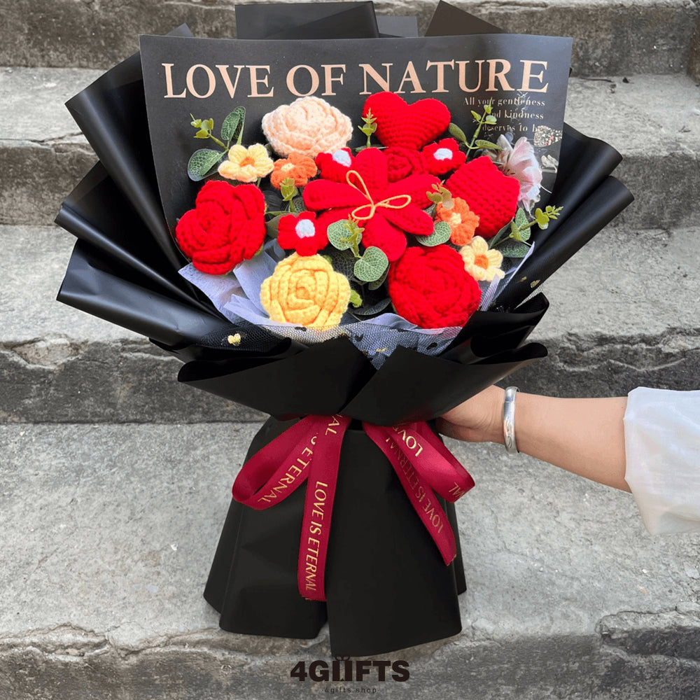 Handmade Crocheted flower Bouquet【39.98$】