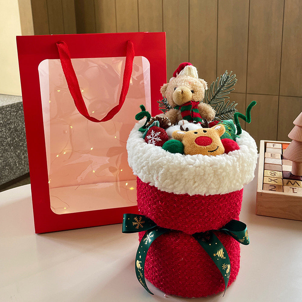 15$【Santa Claus doll】Christmas bouquet