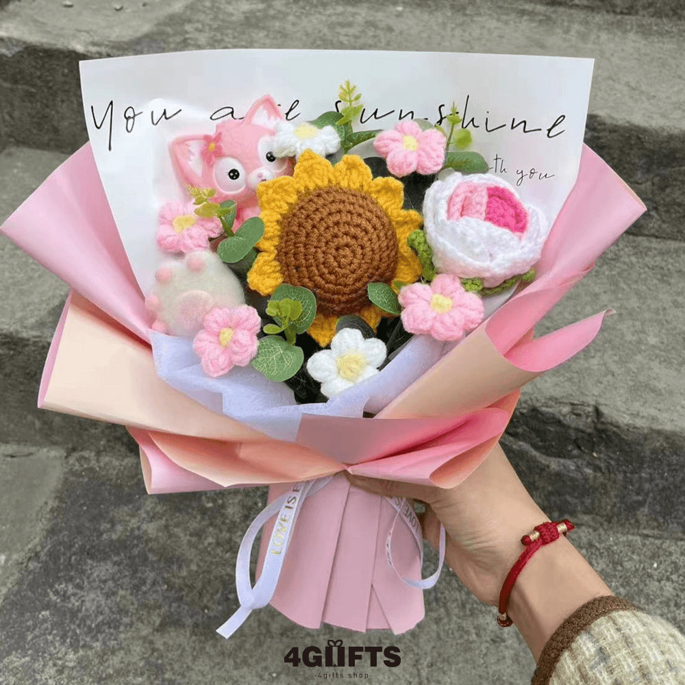 Handmade Crocheted flower Bouquet【9.9$】