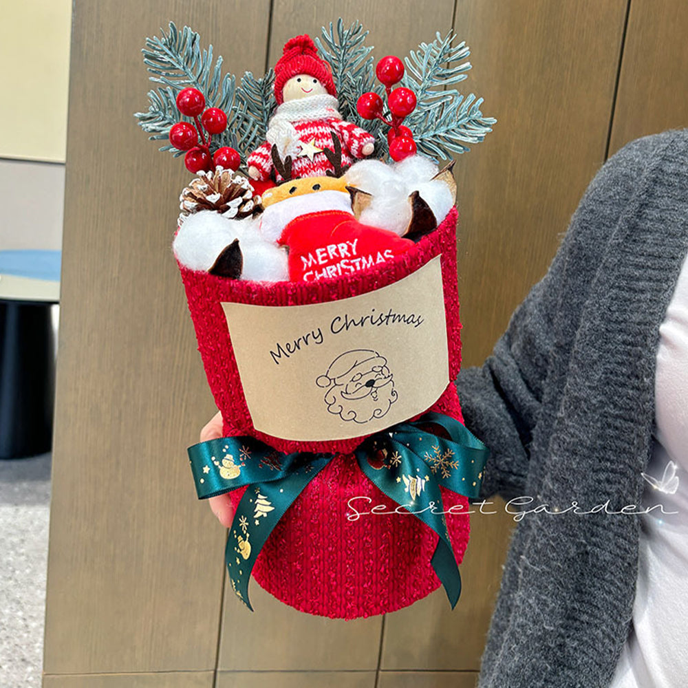 15$【Santa Claus doll】Christmas bouquet