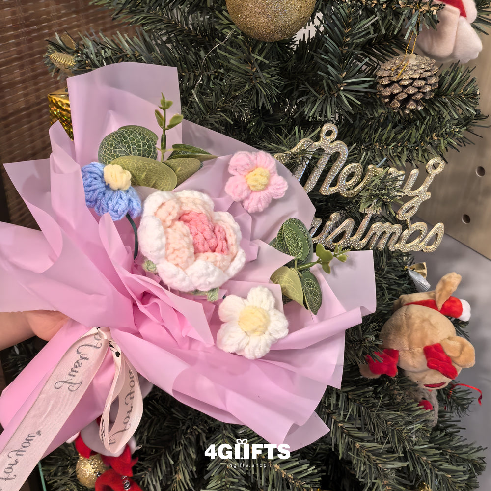 Handmade Crocheted flower Bouquet【4.98$】