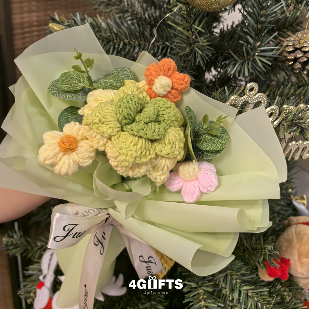 Handmade Crocheted flower Bouquet【4.98$】