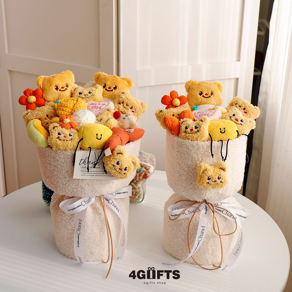 19.9$【Butter bear doll】Christmas bouquet