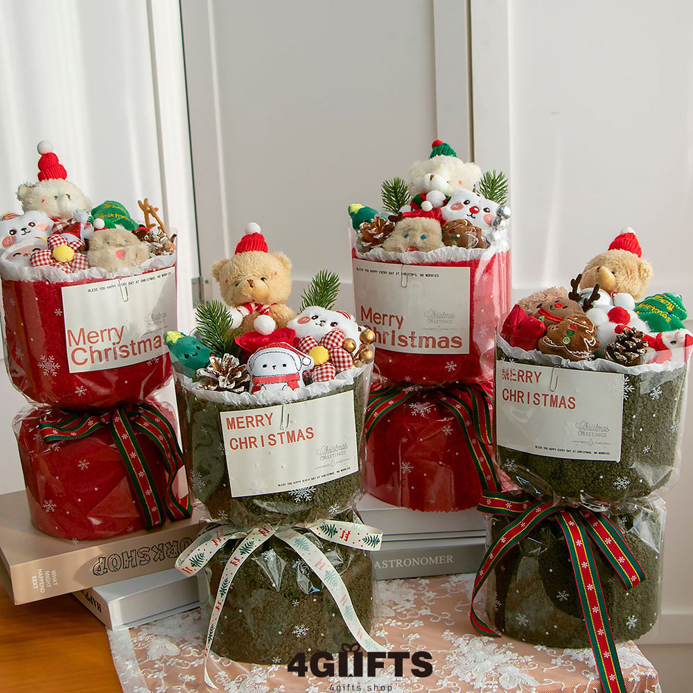 19.9$【Santa Bear doll】Christmas bouquet