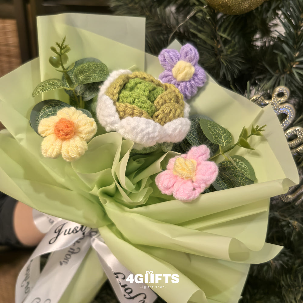 Handmade Crocheted flower Bouquet【4.98$】