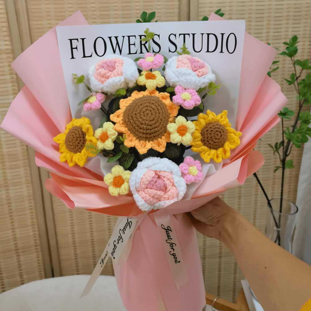 Handmade Crocheted flower Bouquet
