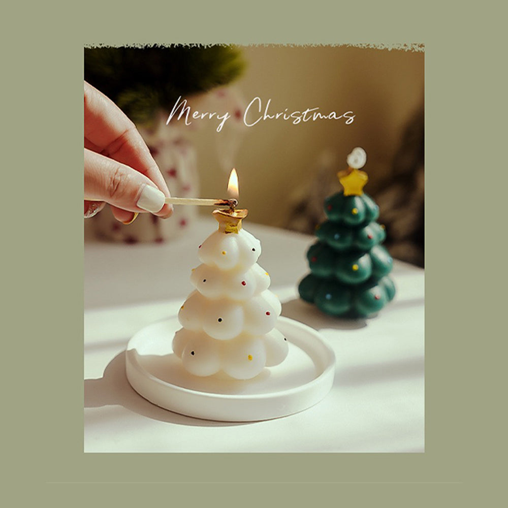 Christmas tree scented candle