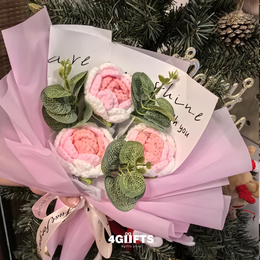Handmade Crocheted flower Bouquet【4.98$】