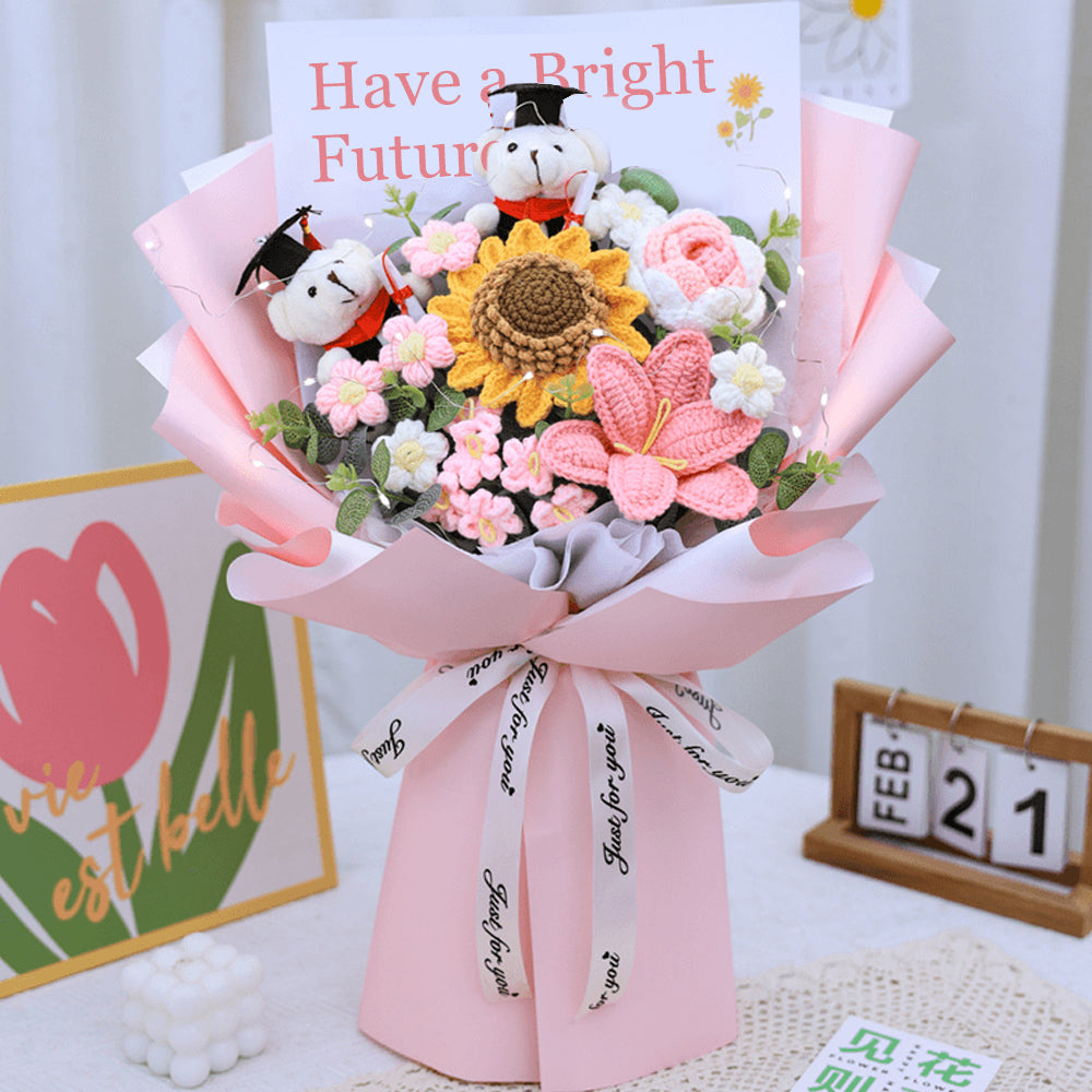 Handmade Crocheted flower Bouquet