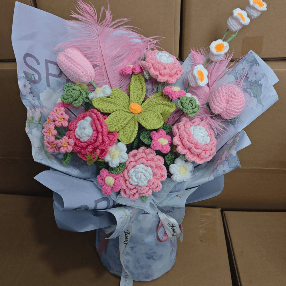 Handmade Crocheted flower Bouquet