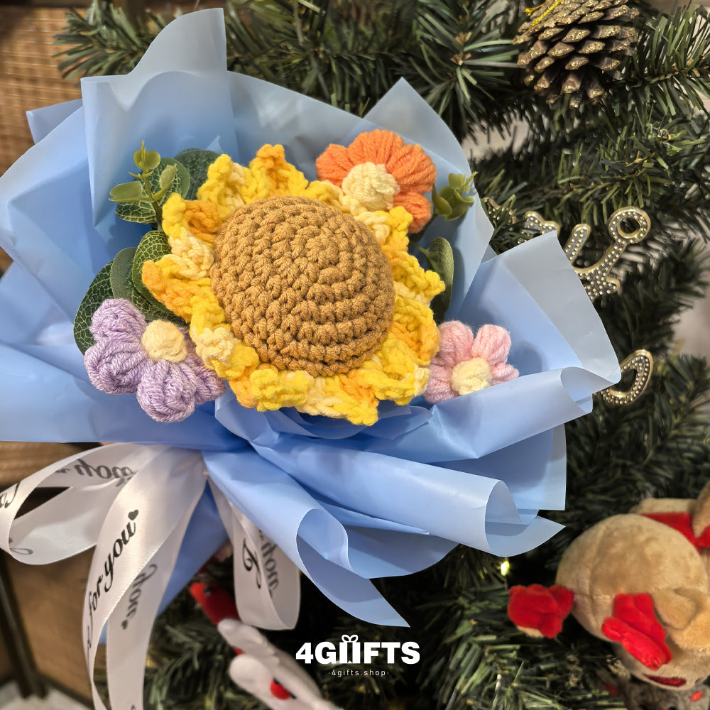 Handmade Crocheted flower Bouquet【4.98$】