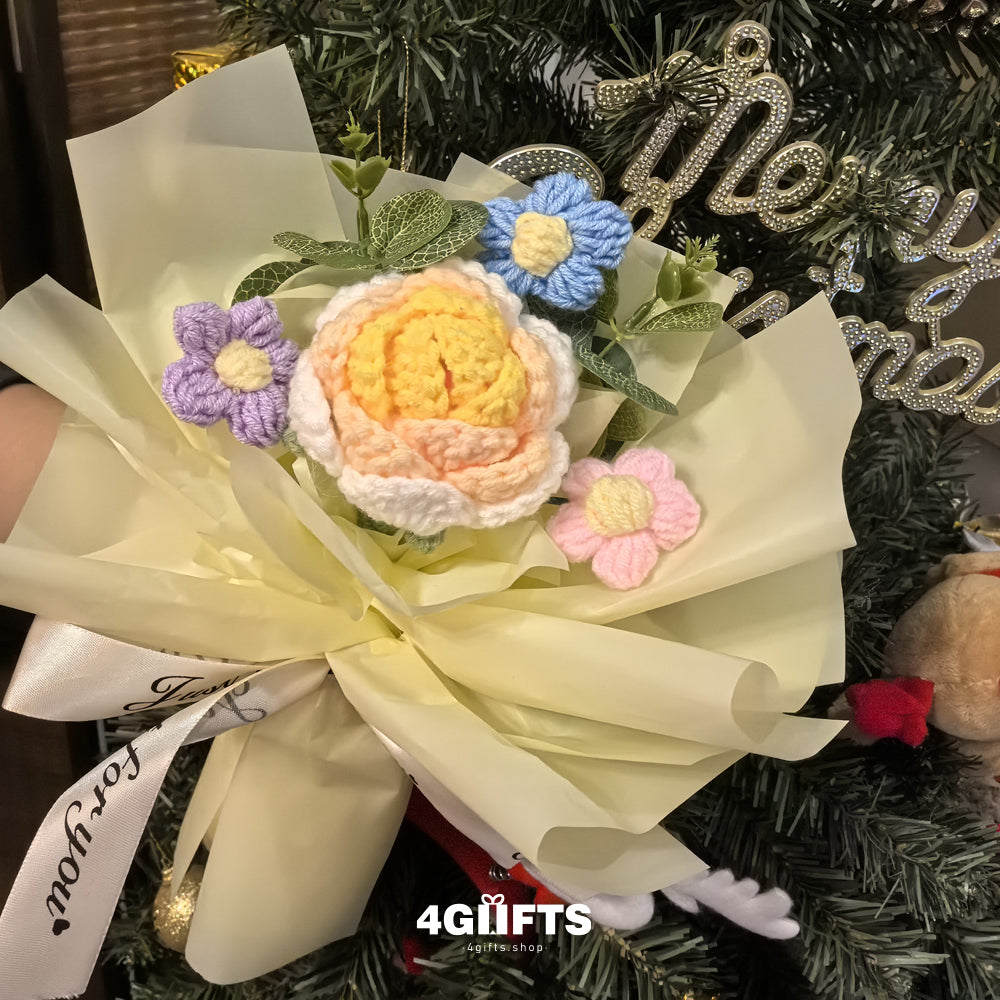 Handmade Crocheted flower Bouquet【4.98$】