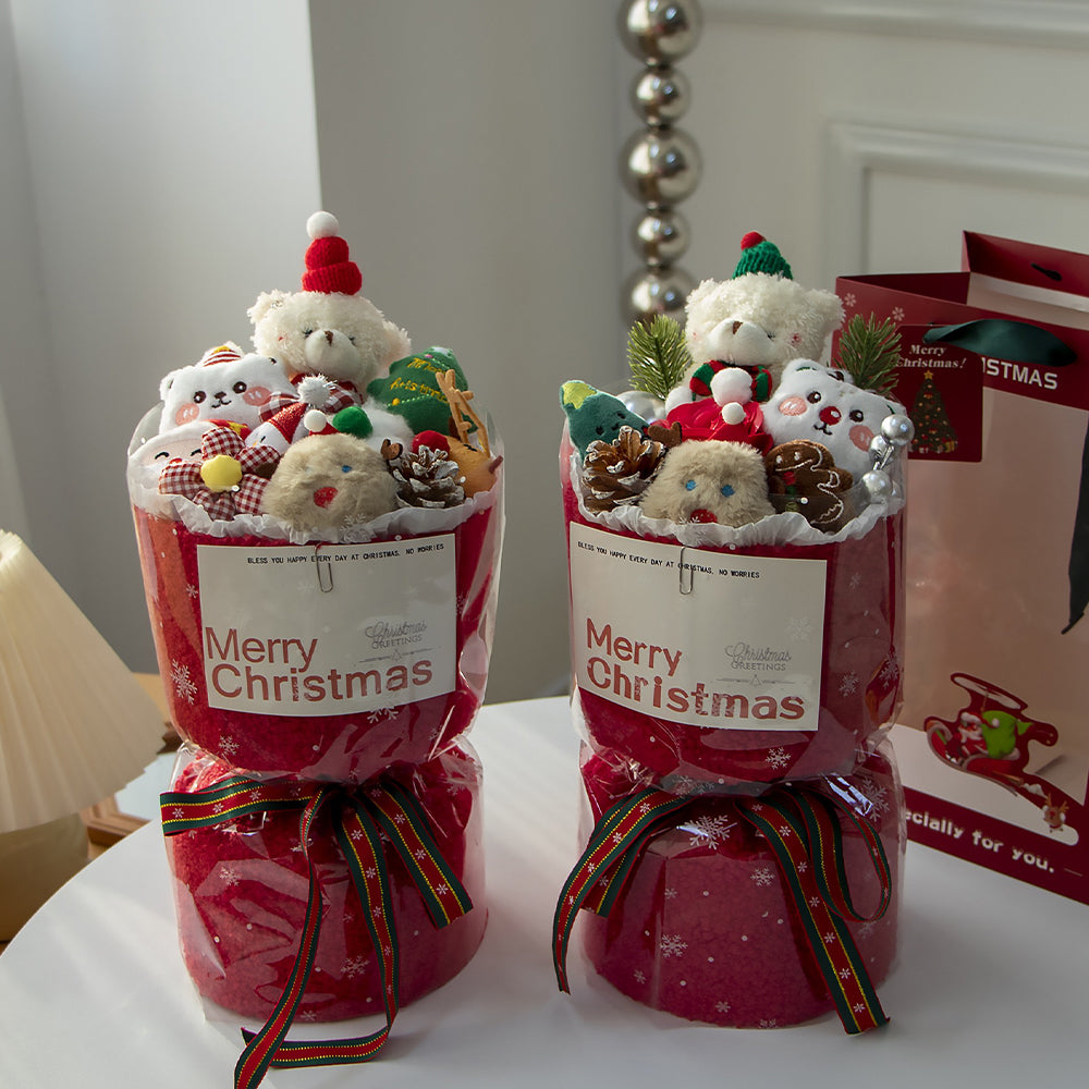 19.9$【Santa Bear doll】Christmas bouquet